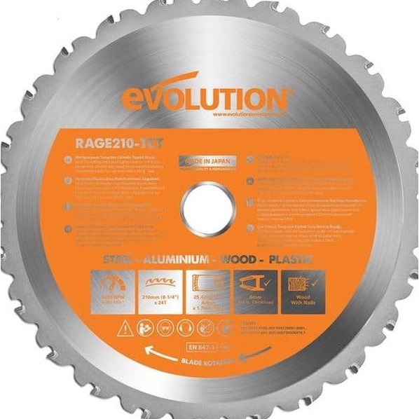 Evolution Circular Saw Blade Multipurpose 210 Mm - Mata Pisau Potong
