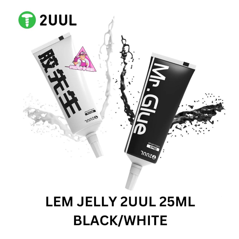 

Grosir.. LEM JELLY 2UUL MR.GLUE 25ML BLACK WHITTE LEM LCD TOUCHSCREEN FOR REPAIR HEG