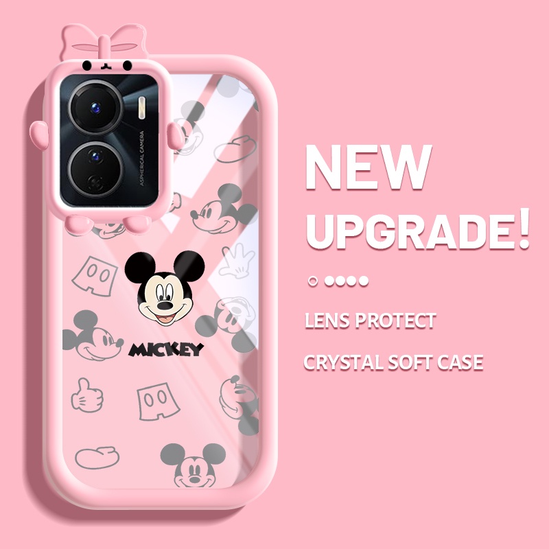 Casing Ponsel untuk VIVO Y16 Y35 5G Y56 5G Y02s Y15s Y15a Y01 S1 Case Mickey lucu kartun Casing desa