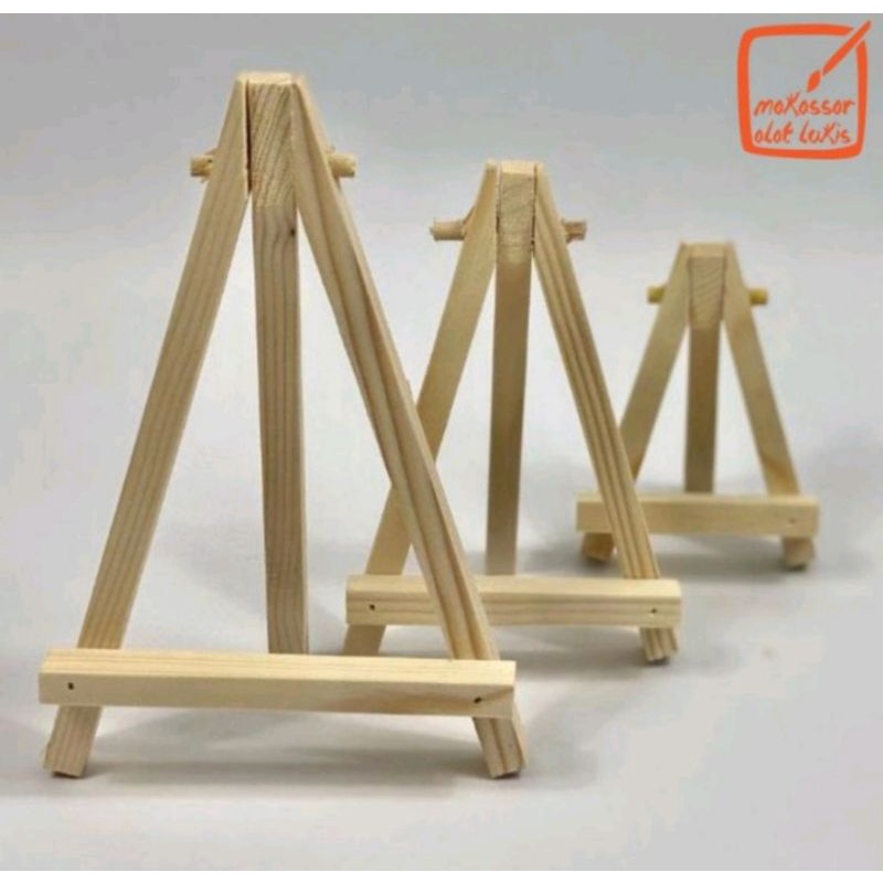 

Easel Lukis Kayu Stand Tripod Mini