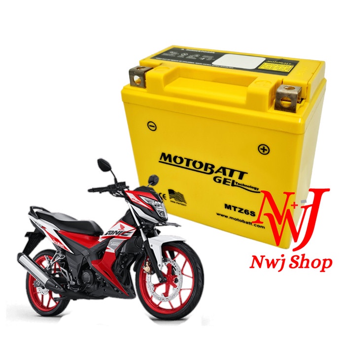 Aki Motor Honda Sonic 150 R Motobatt Mtz6S