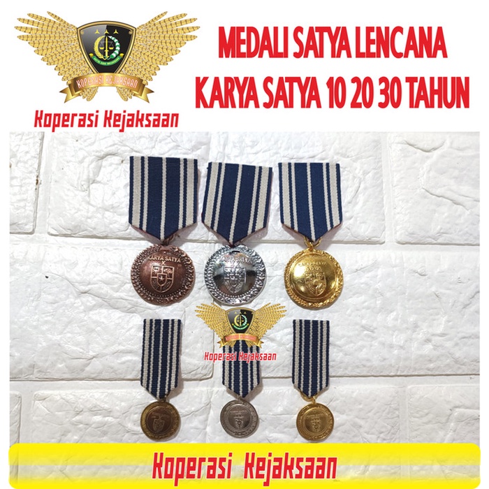 Best Seller Medali Satya Lencana Pdu Karya Satya Asn 10 20 30 Tahun Besar Kecil