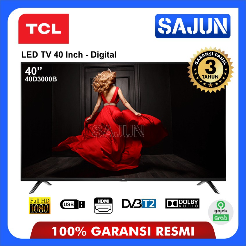 TV LED TCL 40D3000B Digital FHD 40 Inch - LED TV 40 Inch L40D3000B