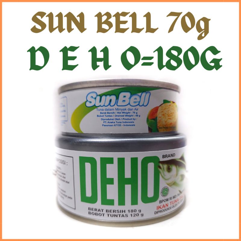 umpan pancing sunbell dan deho kaleng