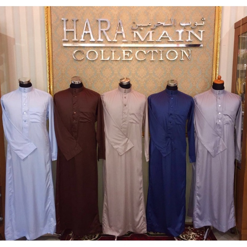 LANGSUNG ORDER. (BISA COD) Jubah Al Haramain, Gamis Pria Import Haramain Viet Polyester Original