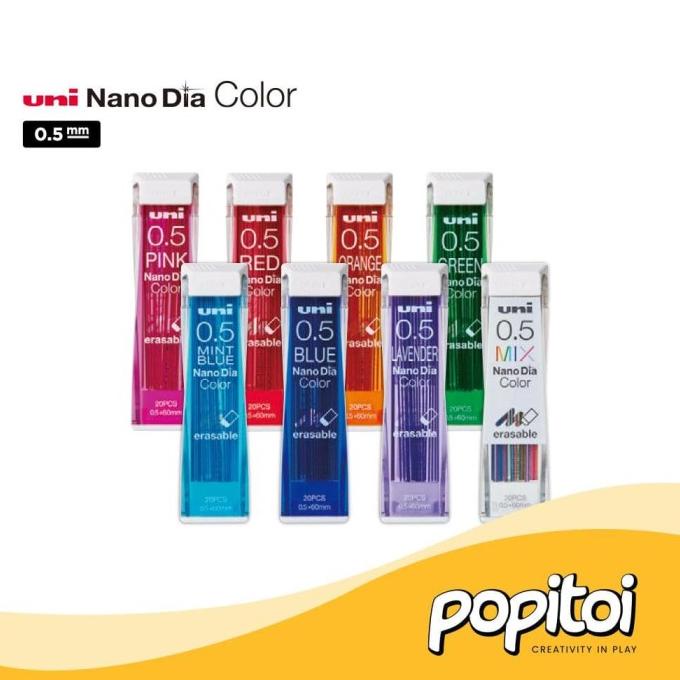 

Silahkan Order] Uni NanoDia Color Lead Refill 0.5 mm Nano Dia 0.5mm isi pensil mekanik
