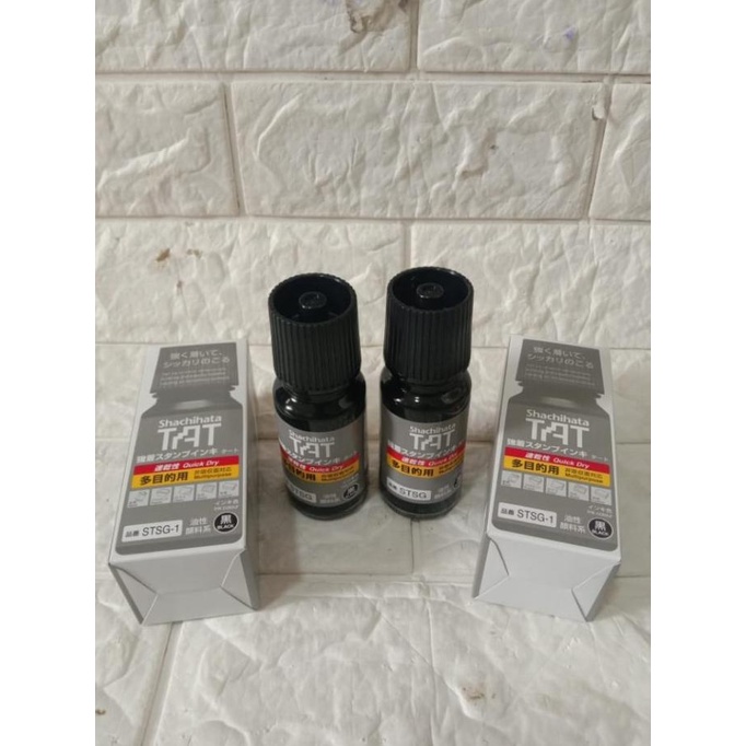

/////] tinta shachihata STSG-1 Hitam tinta permanen untuk metal/plastik/kaca