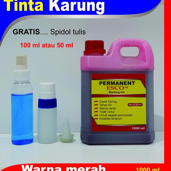 

*#*#*#] Tinta karung esco / tinta permanen merah