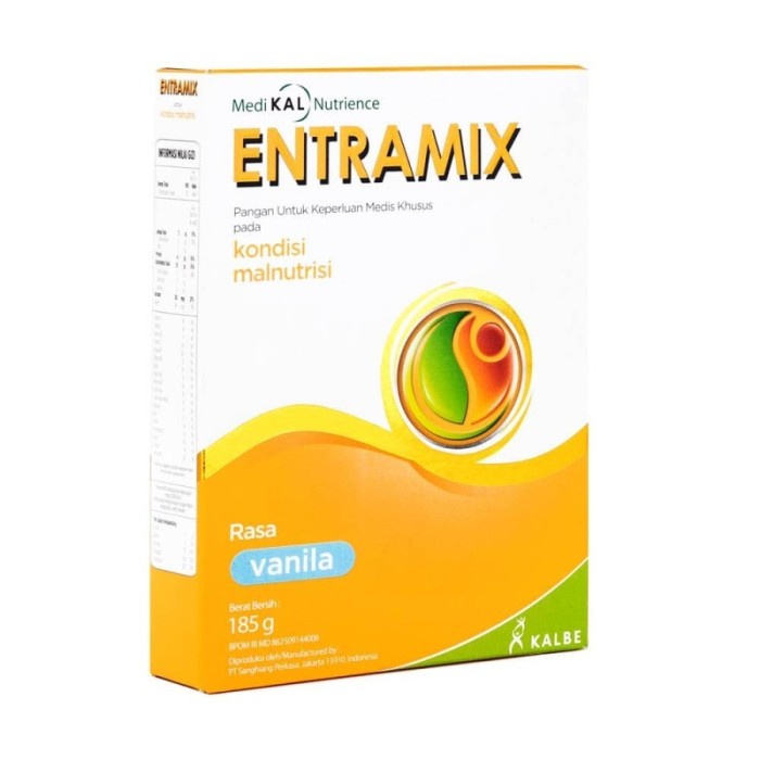 

Entramix Vanila Coklat. Susu Nutrisi Lengkap Dewasa Lansia - 174 Gr