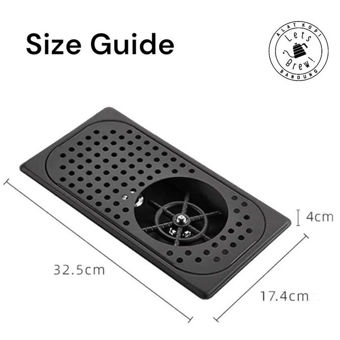 Jug Rinser / Glass Rinser bahan Stainless / Alat membersihkan milk jug