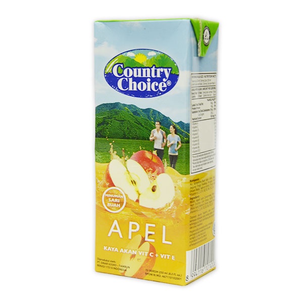 

COUNTRY CHOICE JUICE APPLE TP 250 ML - JUS