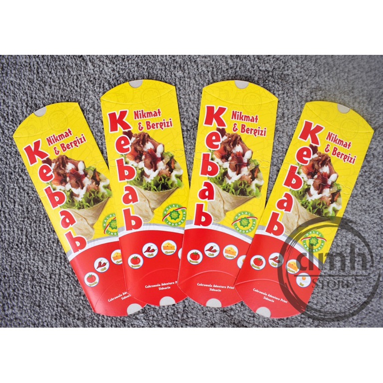 

[VVQ] Kemasan Kebab Besar Murah Tebal Sobekan Bungkus Kebab Dus Kebab (Isi 50 pcs) l9hvk