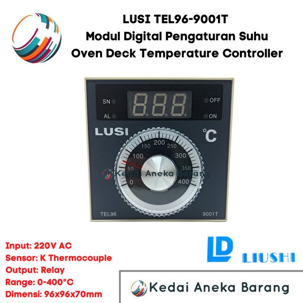 LUSI Modul Digital Oven Deck Temperature Controller Kontroler Thermostat Temperatur Suhu Otomatis