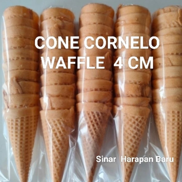

『Perdana』 5 Pack (50 pcs) CONE ICE CREAM CONNELLO WAFFLE 4 CM