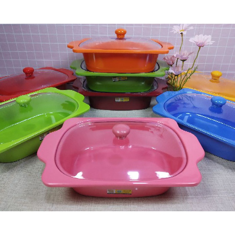 ➸➚✣ (COD) Buffet Set Single 9" Melamin Golden Dragon|Tempat lauk|Prasmanan PS0801 Laris