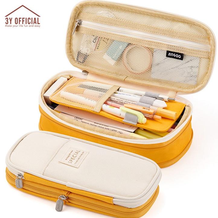 

8.8 [Discount] 3Y Angoo Collapsible Pencil Case Kotak Pensil Aesthetic New !!