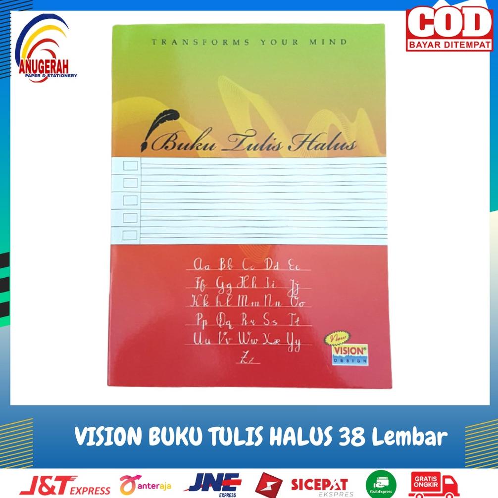 

8.8 [Discount] Vision Buku Tulis Halus 38 Lembar (Pak) New !!