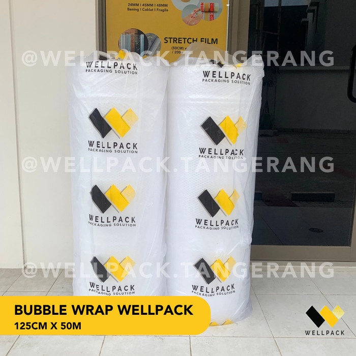 

Bestseller Bubble Wrap Roll 125Cm X 50Meter Bening - Premium 3Kg