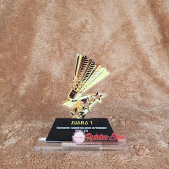 Plakat Akrilik Custom/Plakat Badminton/Buku Tangkis Tebal 8Mm