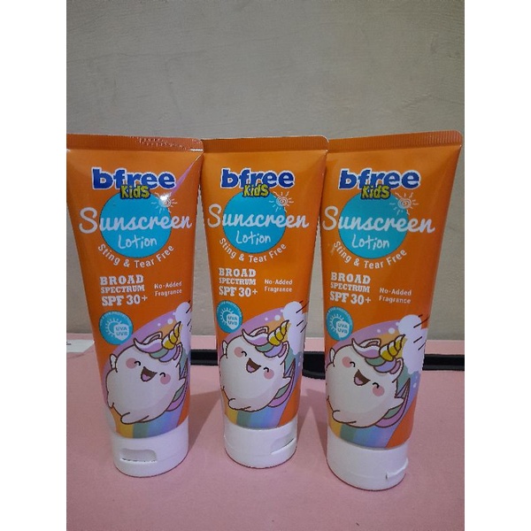 Bfree sunscreen kids
