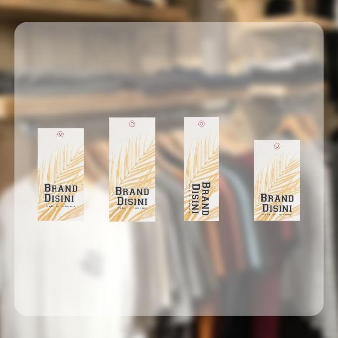 Hang Tag Baju Atau Label Baju Free Desain Costum