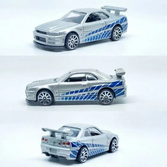 Terlaris Hot Wheels Nissan Skyline R34 Gtr Fast Furious 2021
