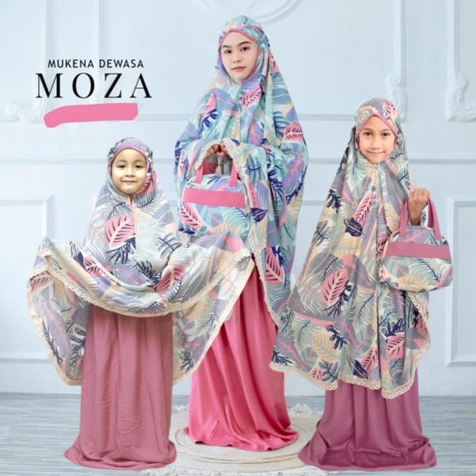 Mukena Anak Katun premium Motif Karakter Bunga