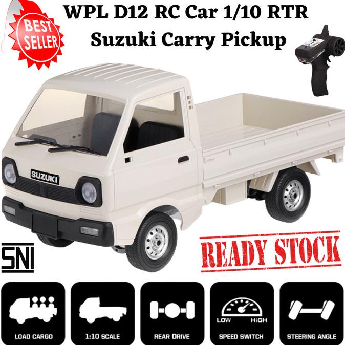 WPL D12 RC Car 1/10 / D12 Rc Drift Suzuki Carry Pickup / Mobil Remote