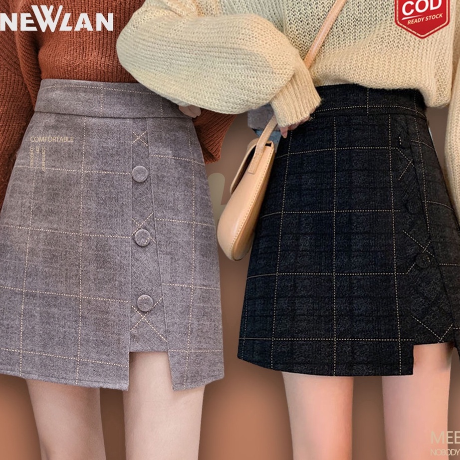 NYGC8568㊊ Newlan DQ009 Rok Pendek Korea/Rok Mini Korea/Rok Korea/Rok Autumn/Rok Korea Skirt /Rok Kor
