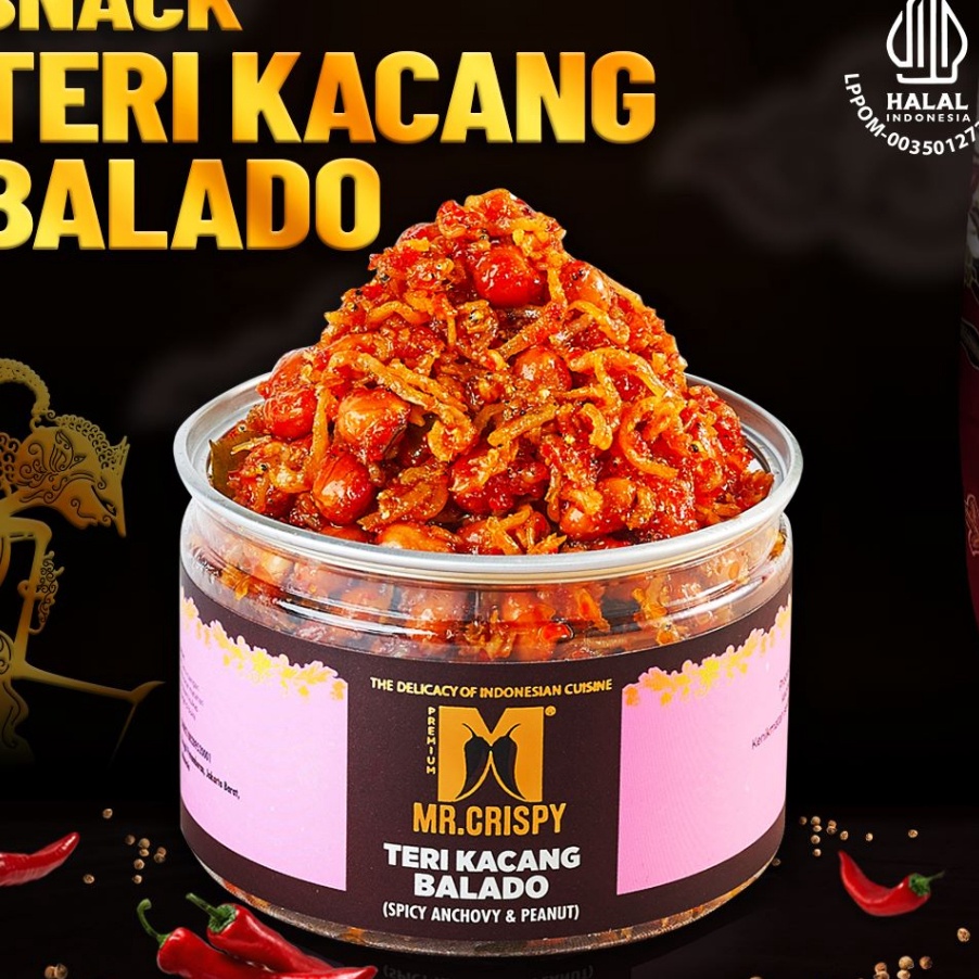 

YXLS2058㊏ Teri Kacang Balado/Teri Medan Mr.Crispy ㊢