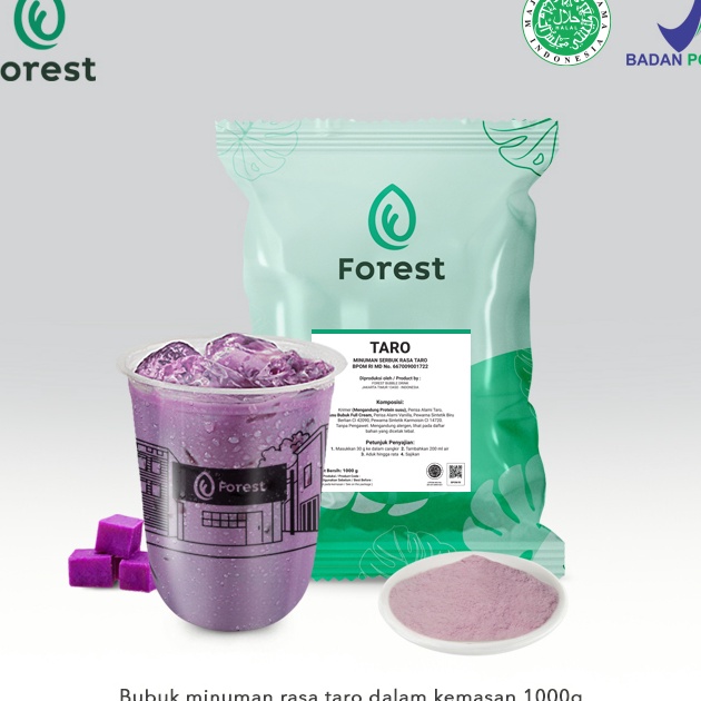 

Best Product Bubuk Minuman TARO Powder 1000g - FOREST Bubble Drink Best Terlaris