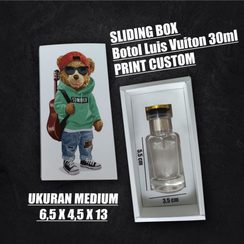 

BOX BOTOL LV SLIDING CUSTOM / Botol lui vuton 20ml / Custom Sliding Box