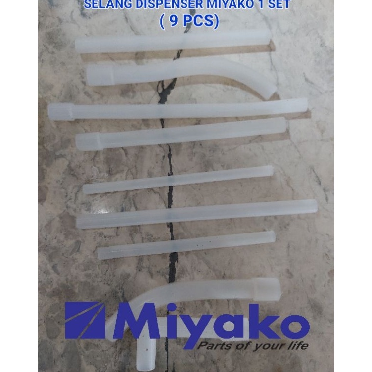 ➴ SELANG DISPENSER 1 SET ORIGINAL MIYAKO 9 pcs ❅ ➢
