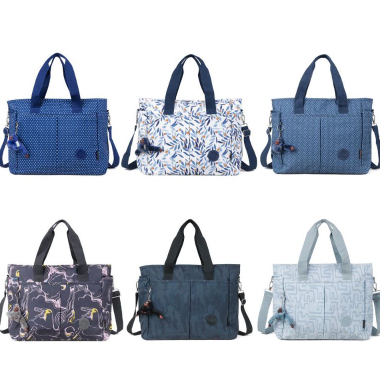 ➨ TOTE BAG JUMBO MOTIF 3128 SELEMPANG WANITA NYLON 2IN1 - TAS TRAVEL HOSPITAL BAG - TAS GYM FITNES P