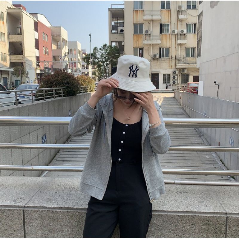 LR6 1001 T TOPI BASEBALL NY BUCKET 2 MOTIF BISA BOLAK BALIK  - 7 VARIASI ZY6