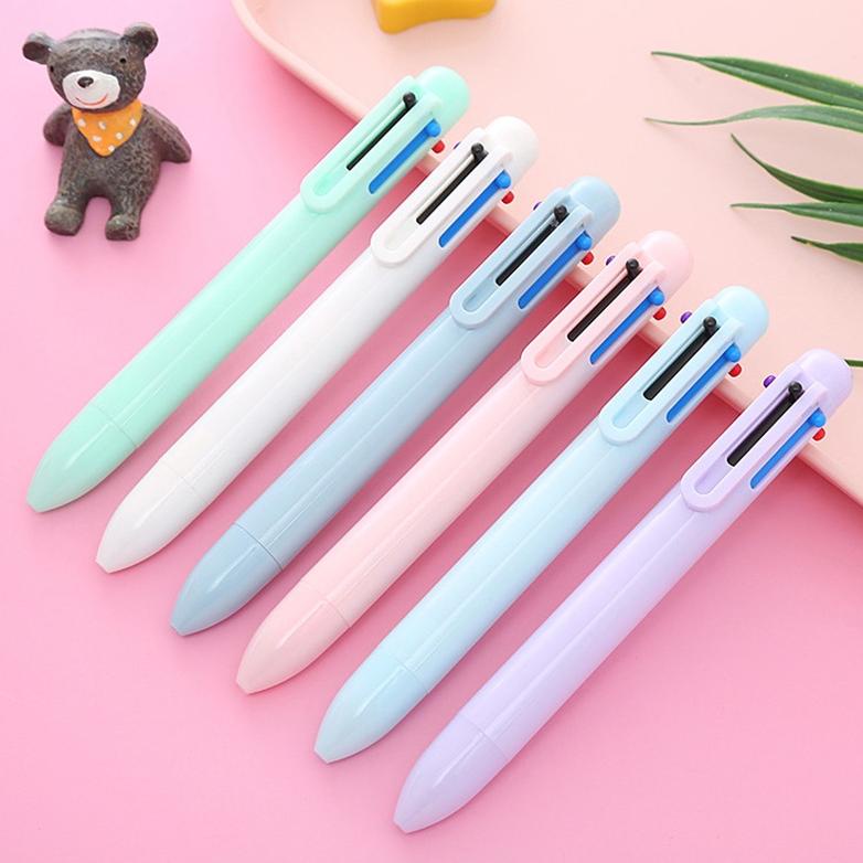 

Termurah Bolpen 6-In-1 0.5Mm Retractable Pen Ballpoin Multi Warna Untuk Stationery Anak Sekolah Kantor Bolpen