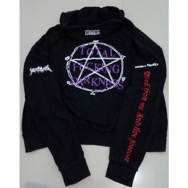 Hoodie Vetements Total Fucking Darkness