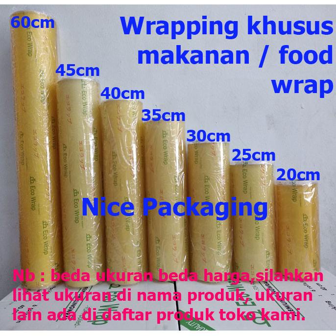 Plastik wrapping makanan / food wrap uk 60cm