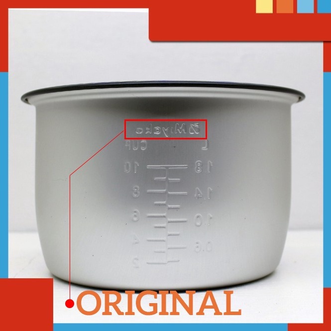 ★★ LU READY 0,6 1,2 dan 1,8 Liter ORIGINAL ADA LOGO MIYAKO Panci Rice Cooker Miyako 1,8 Liter 1.8L 1