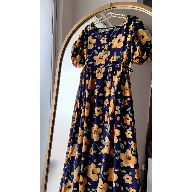 VIRAL. ESME 120 | PART 1 | daster rayon busui bumil muslim maxi lengan puff balon karet pendek balon