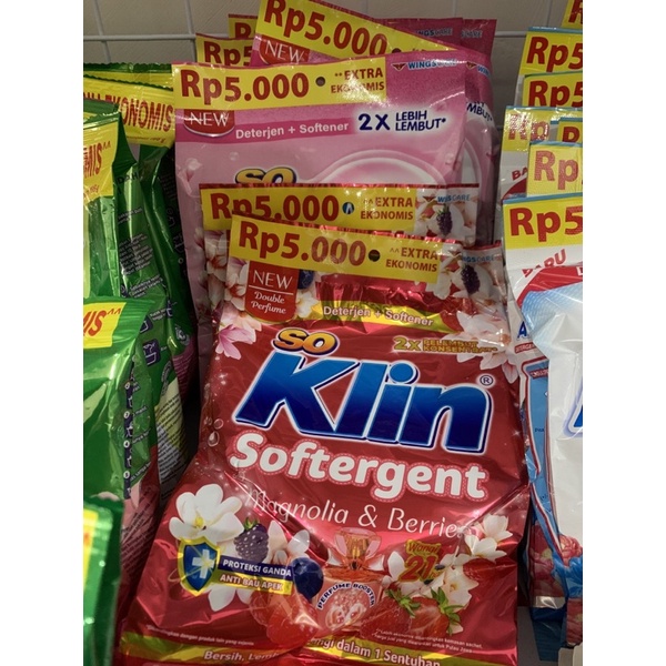 Sabun Cuci so klin softergent Bubuk 5000