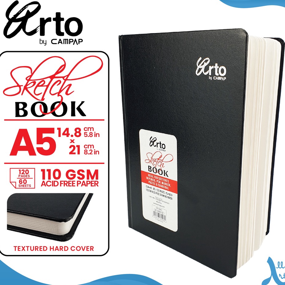 

Laris R0AWR Buku Sketsa Arto A5 Hard Cover Sketchbook P51 Super Promo