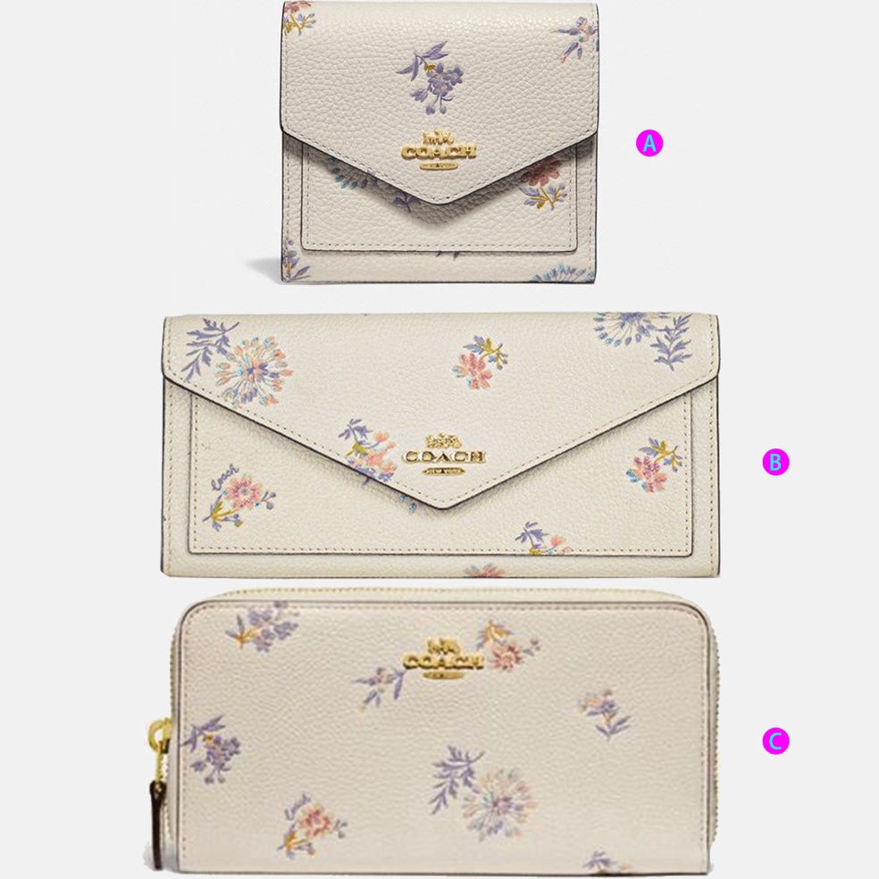 Siap Kirim.. (SameDay Grab) 69842 69849 69832 coach Ladies Fashion Prairie Printed Organ Pleated Lon