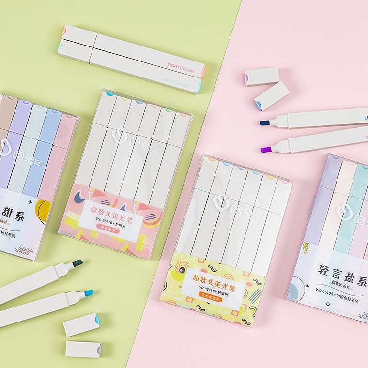 

✱Laris★ TDKDH Multicolor pena stabilo siswa 6pcs/SET Highlighter pastel 6 colors macaroon Stabilo warna murah tulis buku catatan Marker notebook diary Soft pastel Pastel pen diary Graffiti Lukisan Hand account J81 Stock Banyak