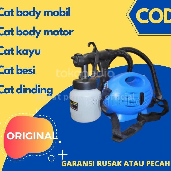 KOMPRESOR LISTRIK CAT MINI PAINT ZOOM SPRAY GUN ALAT CAT SEMPROT
