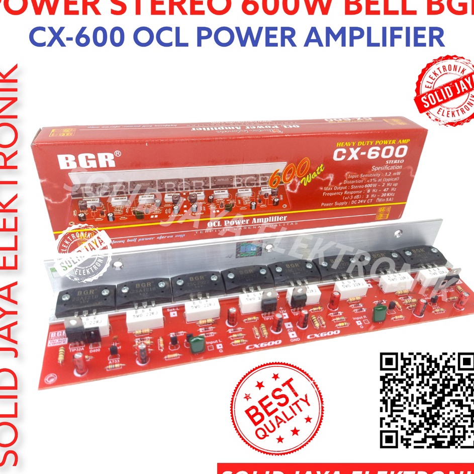 Paling Popular HGC POWER STEREO 600W OCL CX600 AMPLIFIER AMPLI SOUND 600 WATT W OCL POWER AMPLIFIER SANKEN 2 CX 600 CX-600 BELL BGR ✮ ✯