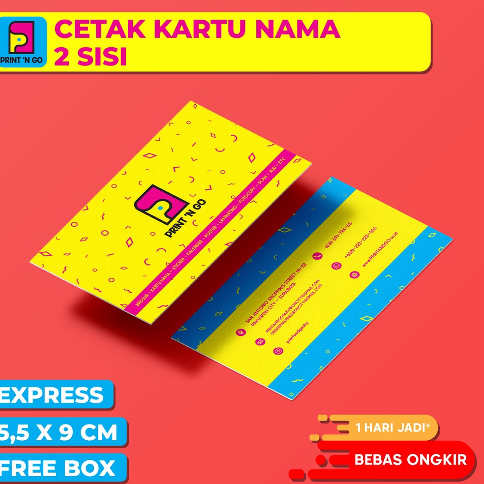 

Modern.. Kartu Nama 2 Sisi BWQ