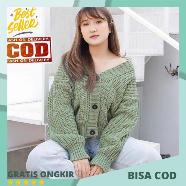 Cardigan Rajut Korea Wanita Premium Kardigan Rajut Oversize Halus Cardy Knit Terlaris Cardigan Tebal