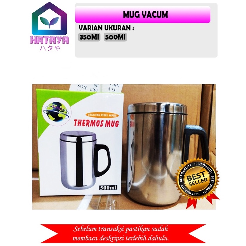 - cr HATAYA - MUG VACUM / MUG TERMOS / MUG KOPI / MUG TAHAN PANAS/ MUG THERMOS/MUG THERMOS MURAH/MUG