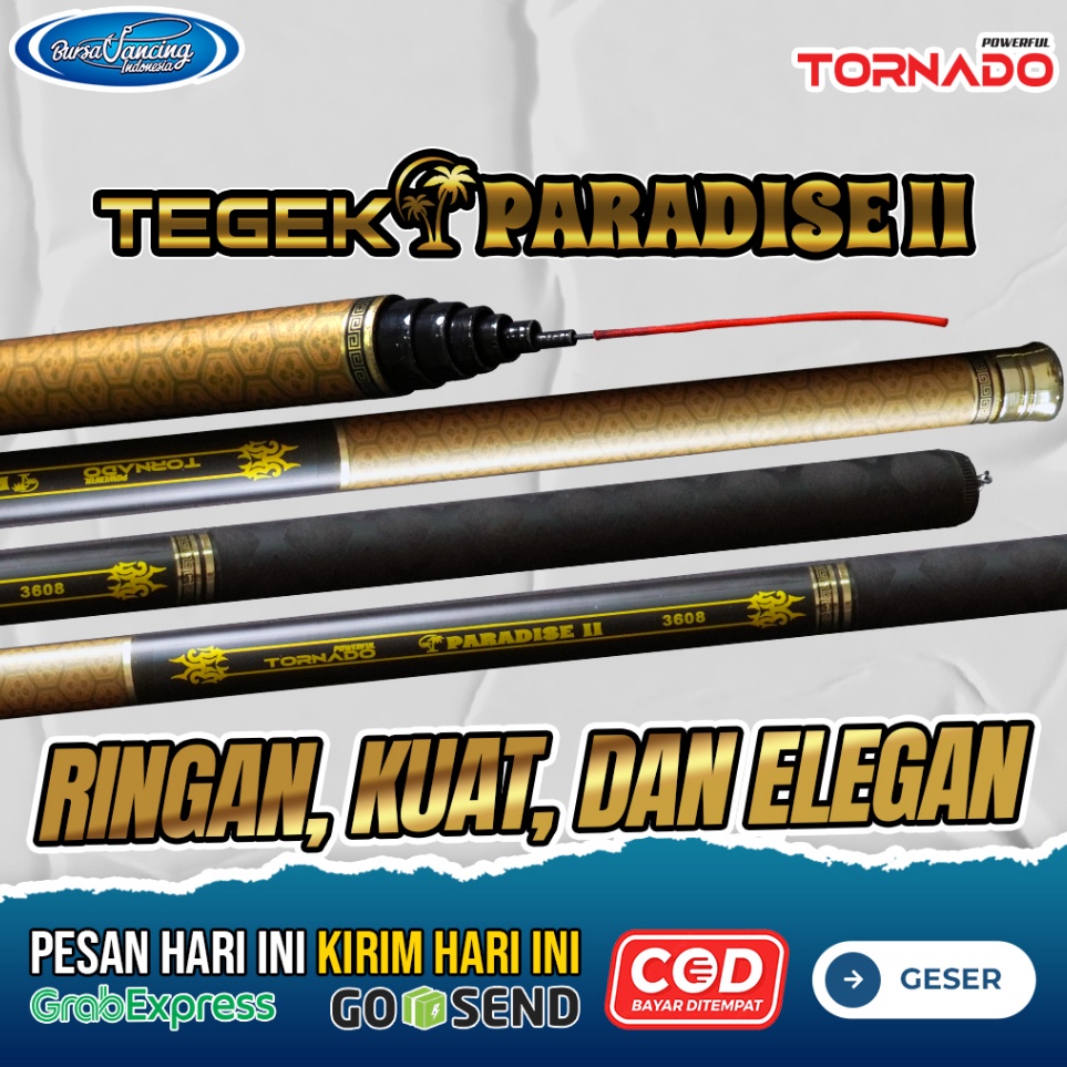 ➜EPG JORAN TEGEK PARADISE II BLACK AND GOLD 240CM 270CM 300CM 360CM 450CM 540CM 630CM COATING CARBO 